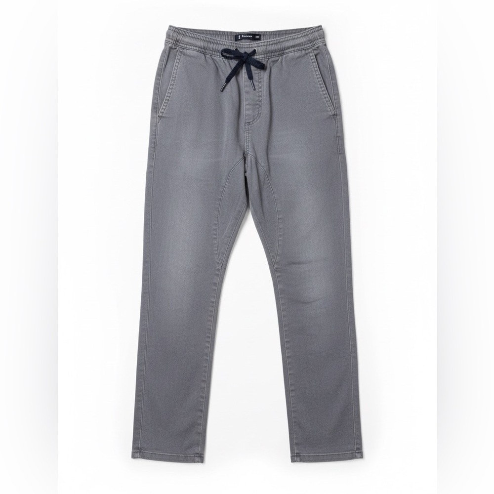 BRC Big Boys Casual Grey Denim Joggers with Drawstring